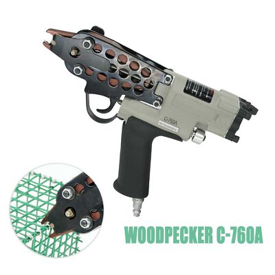 WOODPECKER C760A Pneumatic Hog Ring Gun 16 Guage Air Hog Ring Plier Tool Fencing