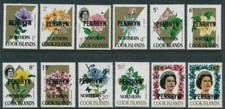 Penrhyn 1973 - Cook Islands overprints - Set of 12 - MNH