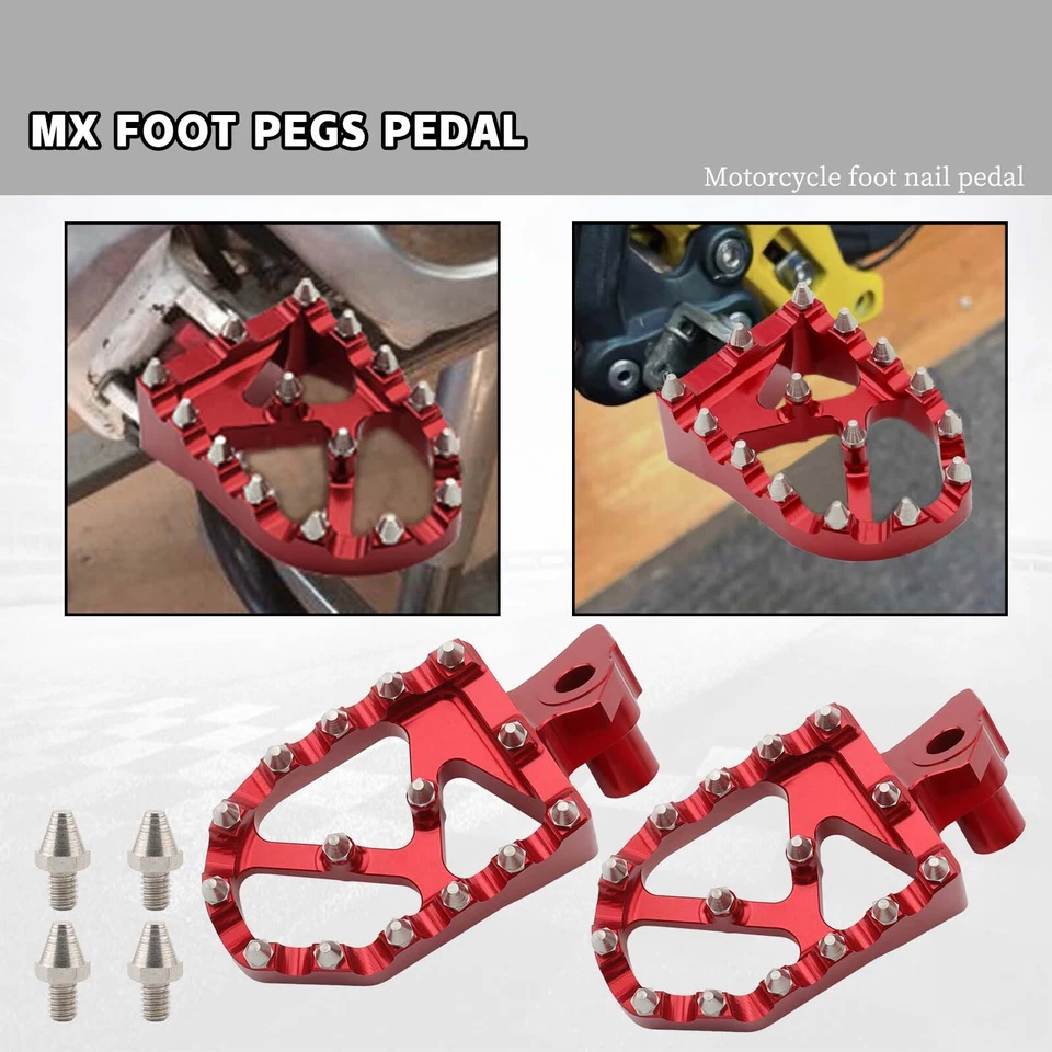 Wide Foot Pegs Pedal Foot Rests For Honda CR250R CR125R 1995-1999 CR50 1995-2001 Foto 4 de 4