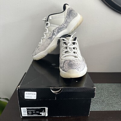 Jordan 11 Retro Low Light Bone Snakeskin 2019 Size 13 CD6846-002