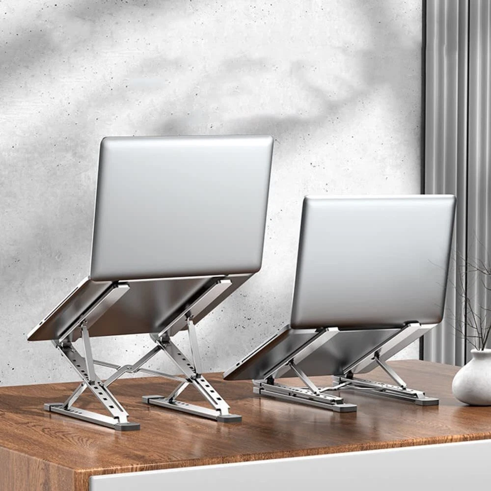 Adjustable Ergonomic Laptop Stand for Desk Aluminum Portable Riser