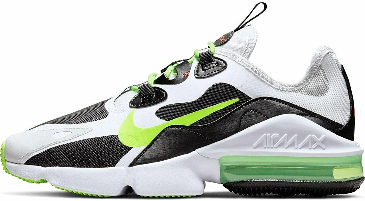 Nike Unisex's Air Max Infinity 2 White/Black/Neon Shoes CU9452-001