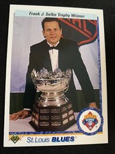 1990-91 Upper Deck Selke Trophy #154 Rick Meagher St. Louis Blues NmMt Free Ship