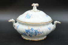 Hutschenreuther Dresden Chateau Bleu Suppenterrine Terrine Goldrand Porzellan
