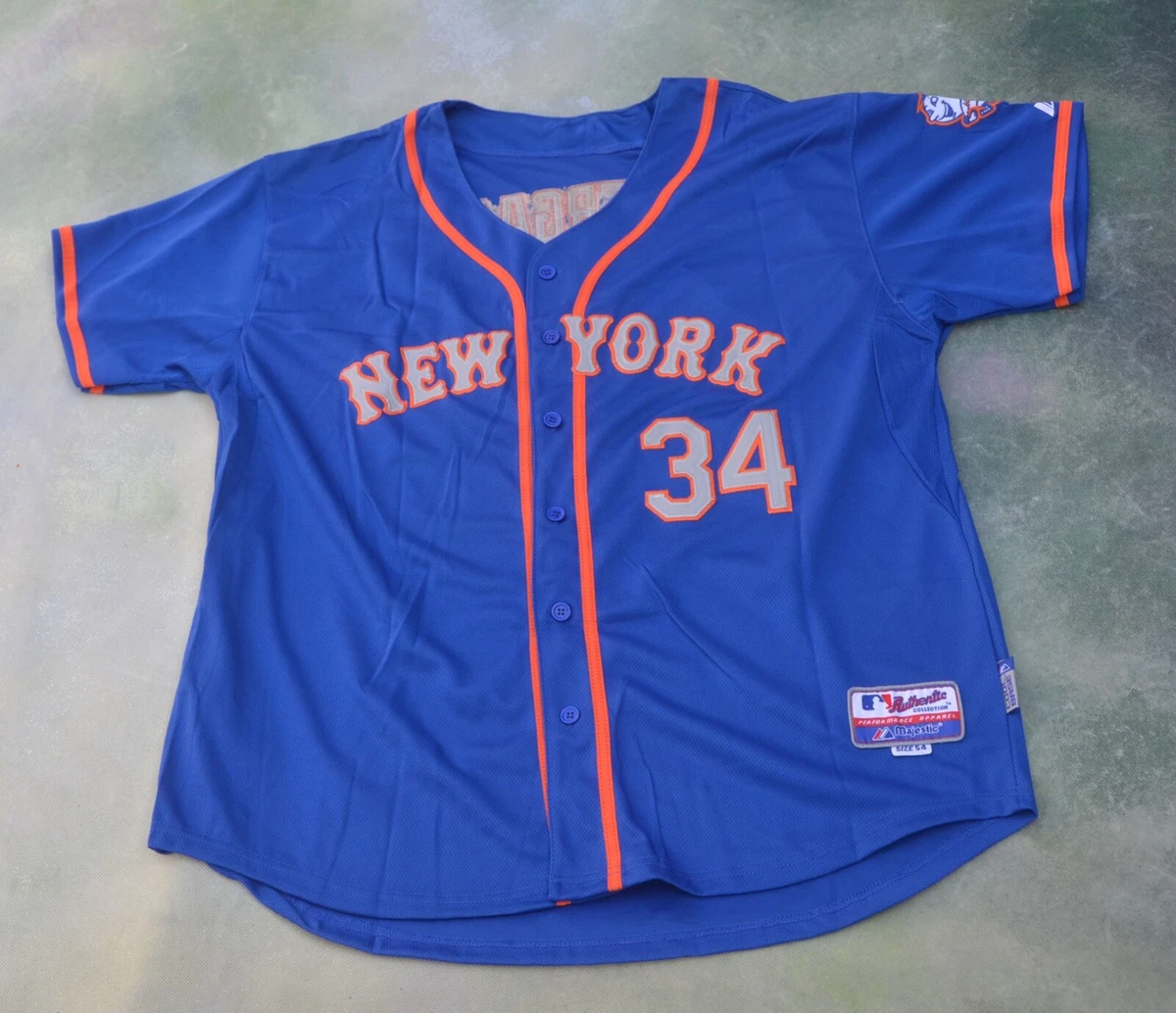 Vintage Majestic MLB New York Mets Noah Syndergaard #34 Jersey Size 54.