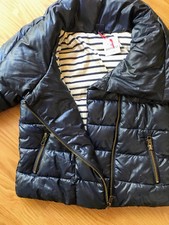60 BABY GAP Girls Toddler Down Quilted Puffy Jacket Parka Navy Blue Size 4 NEW