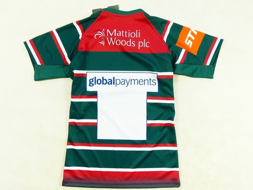 ❤️ NEW !! RUGBY SHIRT LEICESTER TIGERS KUKRI 2017/18 PLAYING HOME JERSEY SIZE: M - Picture 7 of 7