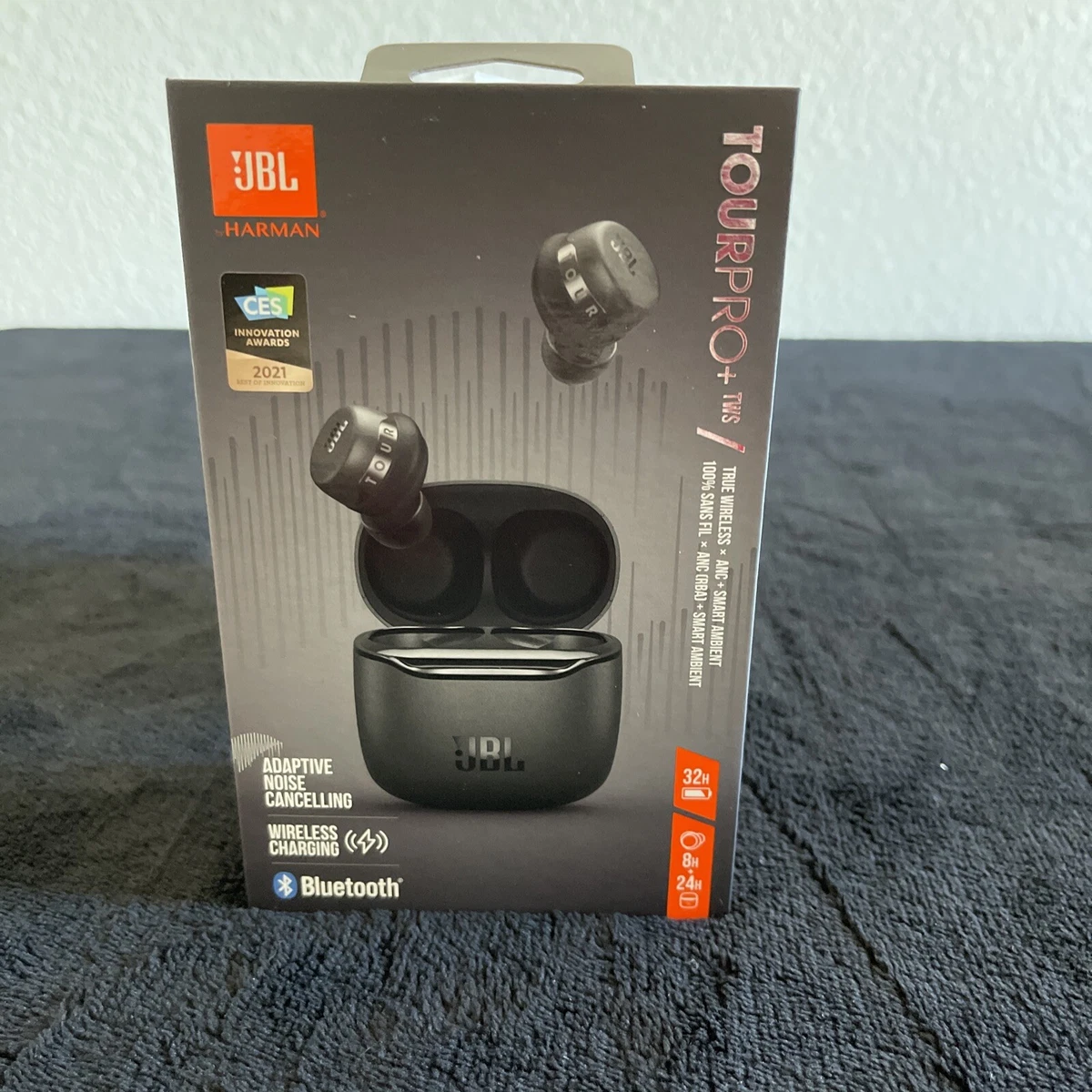 NEW JBL Tour Pro TWS Noise Cancelling Earbuds Black SEALED IN BOX