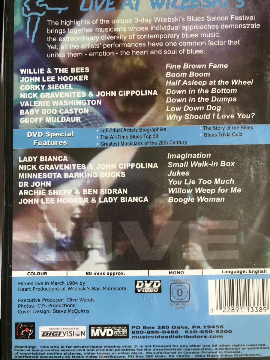 (未使用･未開封品)Blues Collection: Live at Wilebski&#39;s [DVD] [Import] s-l400.jpg