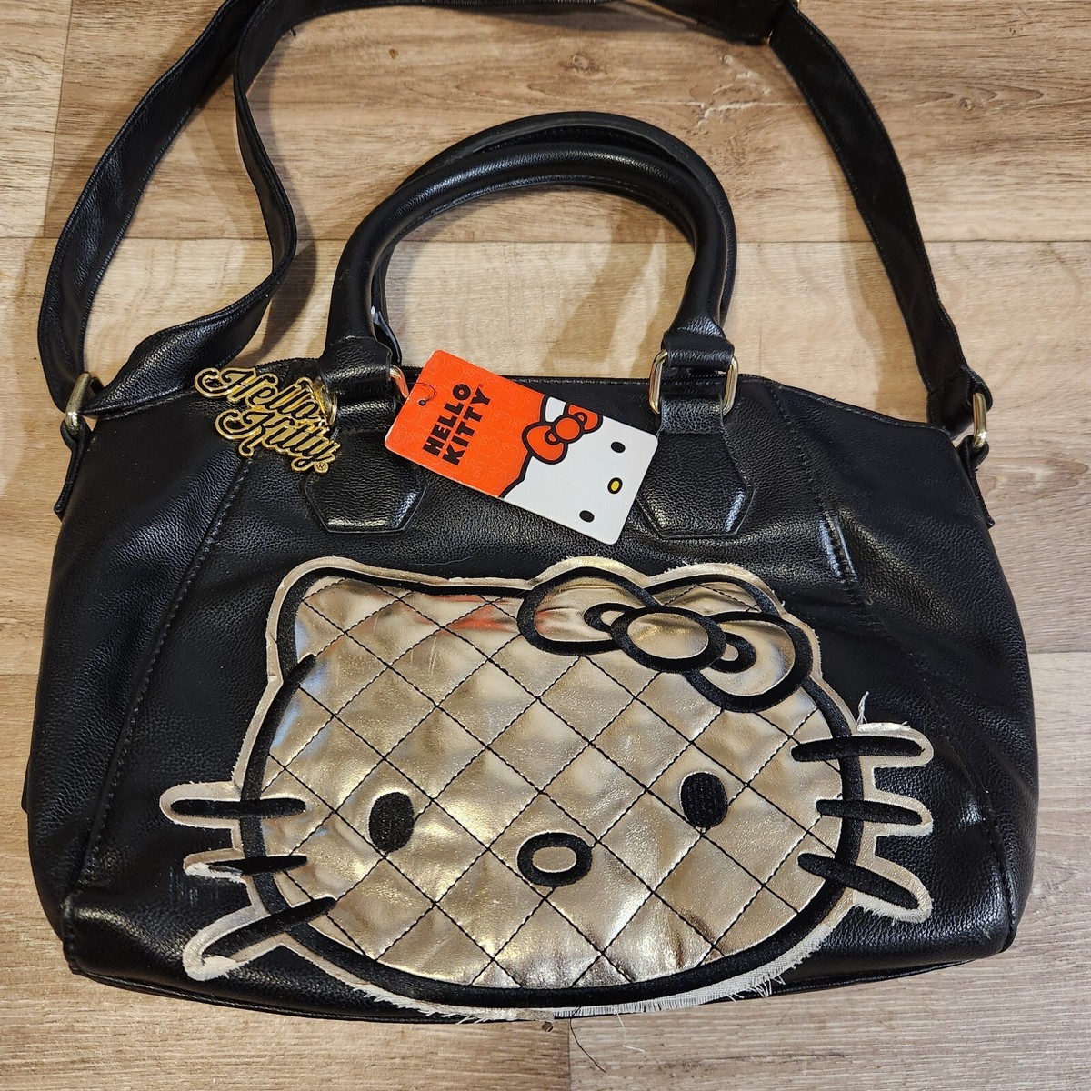 2014 Loungefly Sanrio HELLO KITTY Black Hand Shoulder Bag Purse