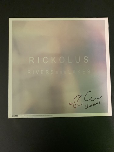 Signierte Rickolus Rivers And Lakes Drohnen klare Vinyl Schallplatte