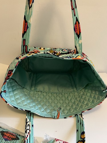 Bolso de Cosméticos Vera Bradley Pueblo Villager Grande Suave Gafas Mediano Nuevo - Imagen 6 de 15