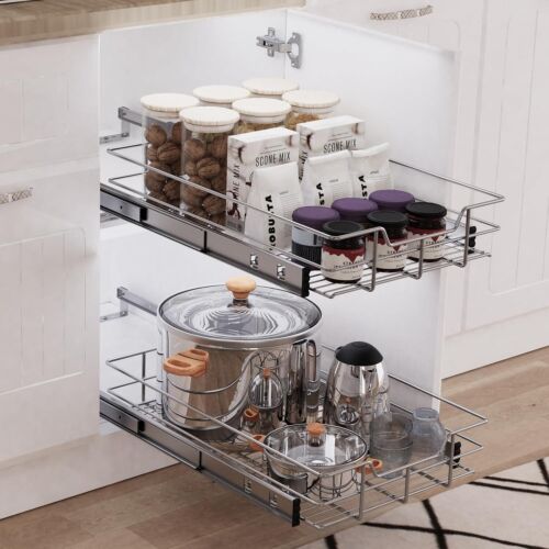 Durable 1-Tier Kitchen Caddy with Full-Extension Drawers – Max 100 lbs Capacity image
