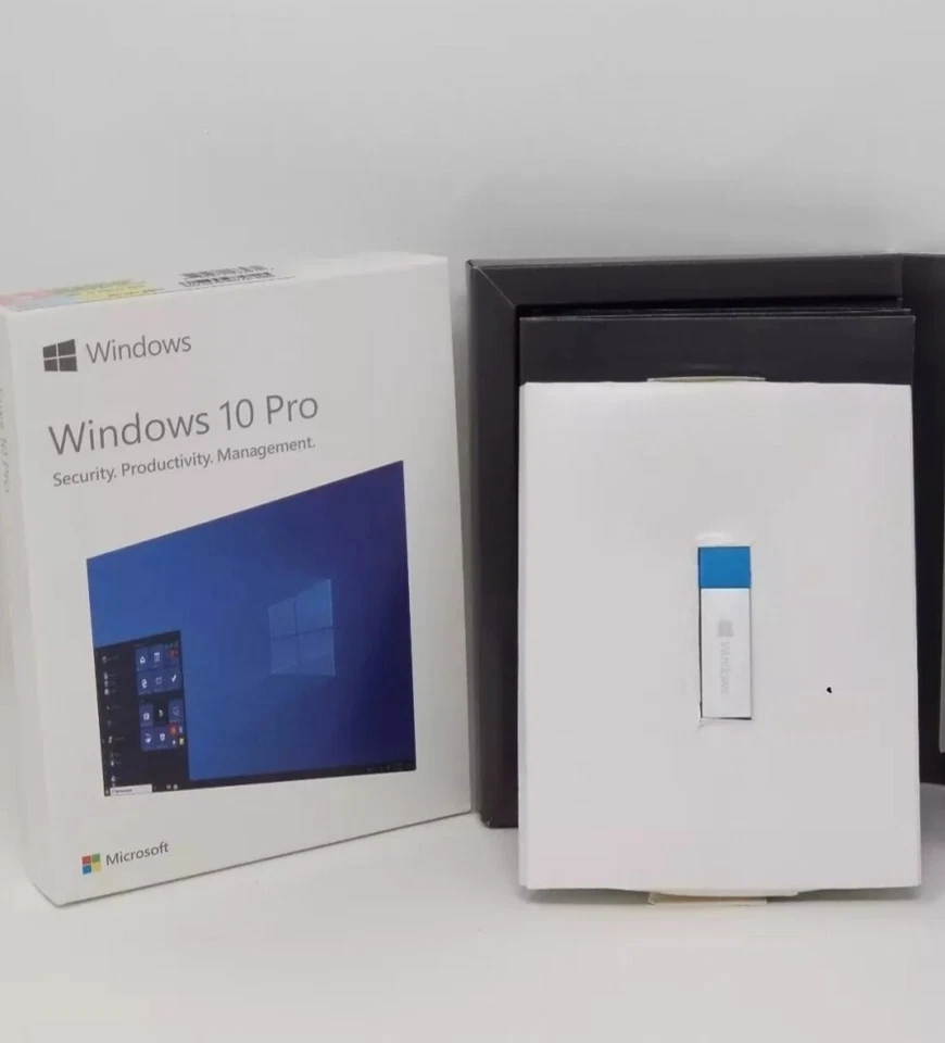 Nueva unidad flash USB Windows 10 Professional 32/64 bits caja al por menor nueva sellada EE. UU. Foto 4 de 4