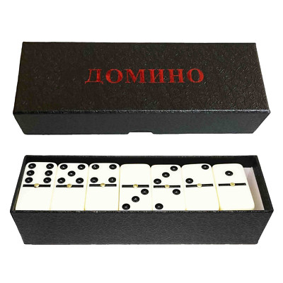 Dominospiel 28 Dominosteine Domino Spiel in der Box 18x6x4 cm Игра Домино