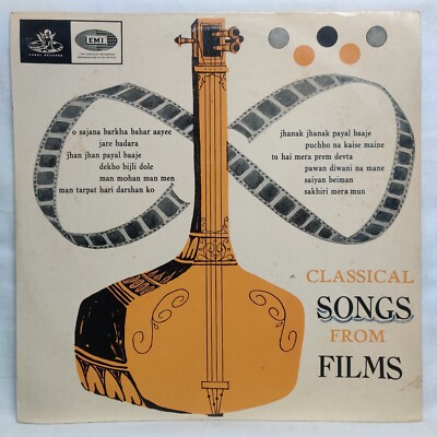Classical Songs From Films LP Vinyl Record Bollywood Hindi 1966 Rare Indian EX