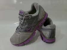 Nike Lunarglide 2 Flywire Running Shoe Gray White Women US Size 6.5 407647-051