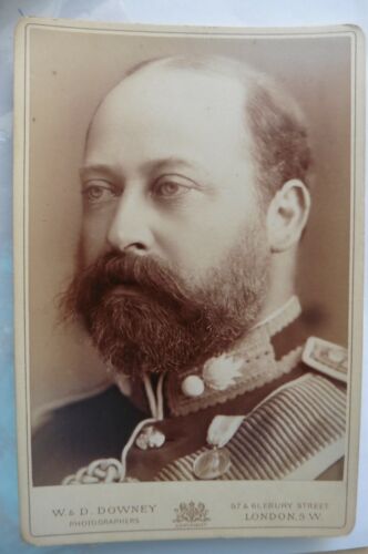 Photo CDV carte cabinet card Roi Edouard VII d'Angleterre Edward prince of Wales - Zdjęcie 1 z 2