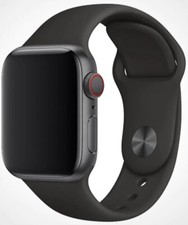 Original Apple Watch Sport Band Silicone 44mm Black M/L