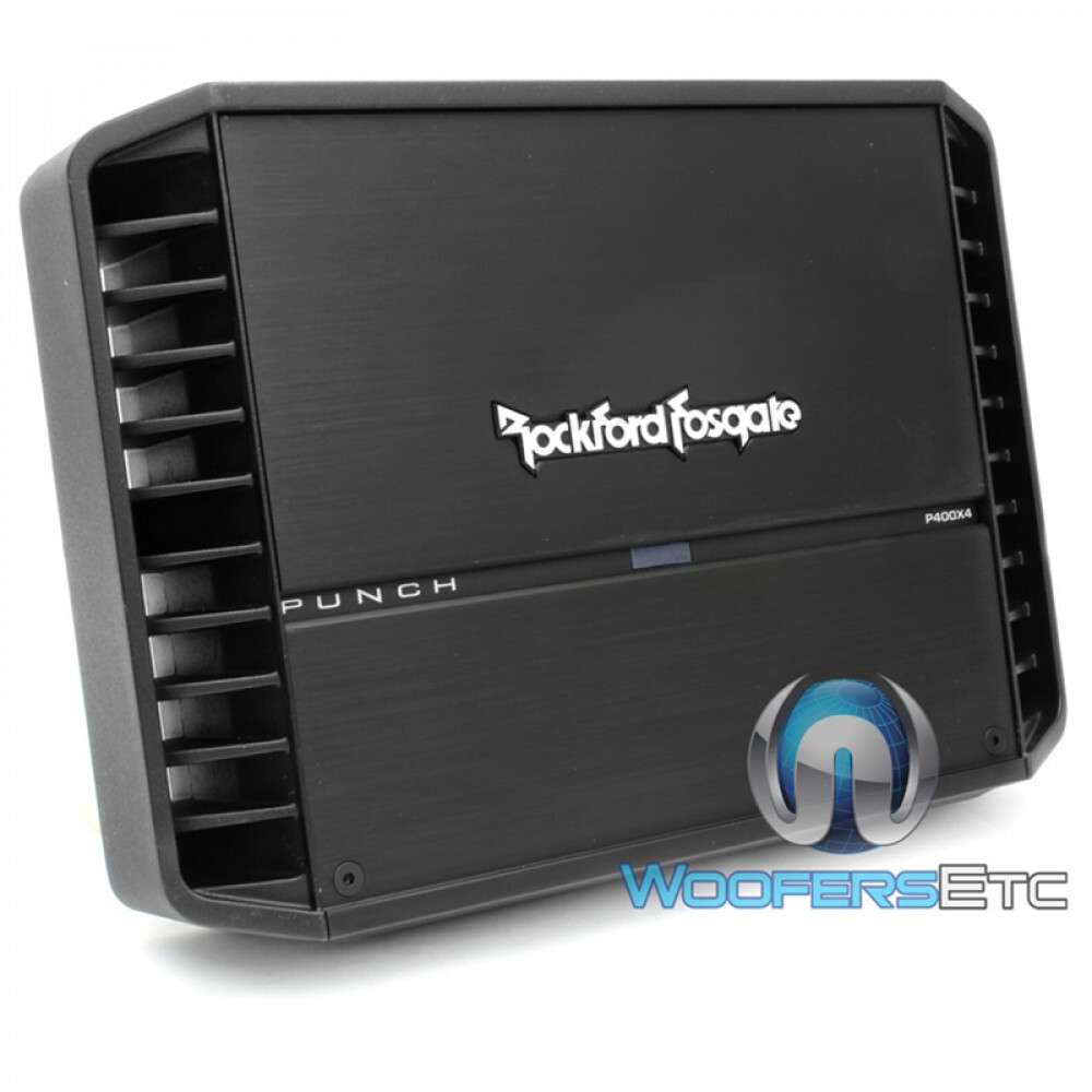 ROCKFORD FOSGATE P400X4 AMP 4-CHANNEL 400W RMS COPONENT SPEAKERS
