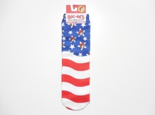 Buc-ee's Unisex American Flag Kids Crew Socks Novelty Souvenir Patriotic Beaver