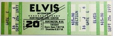 Elvis Presley Concert Ticket 1977 Orig NM Unused Huntington WVA Sept 20 G RARE