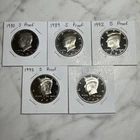Kennedy Half Dollar 50C 1980, 1989, 1992, 1995, 1996 S, Proof San Francisco Lot