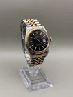 Rolex Datejust 1601 Black “pie-pan” Dial Two Tone 14k Vintage Rare 1968 Cal.1570