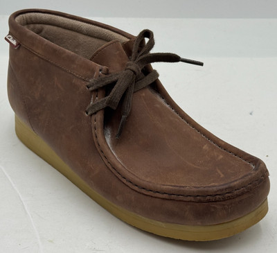 Clarks Stinson Hi Men's Wallabee Boots Size 9.5 Brown Leather Boots 260633633095