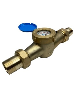 DAE MJ-200 NTEP NSF61 Lead Free Water Meter, 2'' NPT Couplings, Gallon, No Pulse