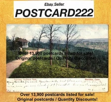 CT Meriden 1906 vintage postcard FAIRVIEW Connecticut Hubbard park