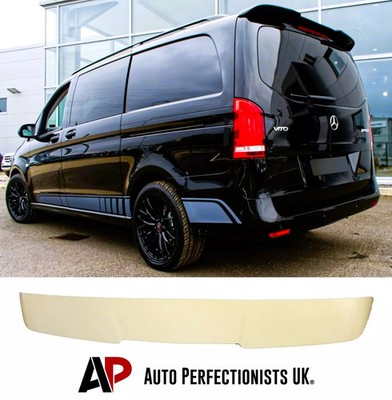 For Mercedes V Class Vito Viano W447 MK3 Unpainted Rear Roof Spoiler 14-22