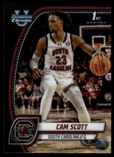 2024-25 Bowman University Chrome #13 Cam Scott Prospects Black Wave Refractor