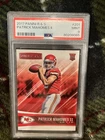 2017 Panini Rookies & Stars - Patrick Mahomes II #201 PSA 9