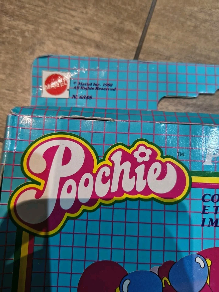 Juego de amistad Poochie vintage Mattel años 80 + sello sin abrir 6358 raro - Imagen 3 de 4