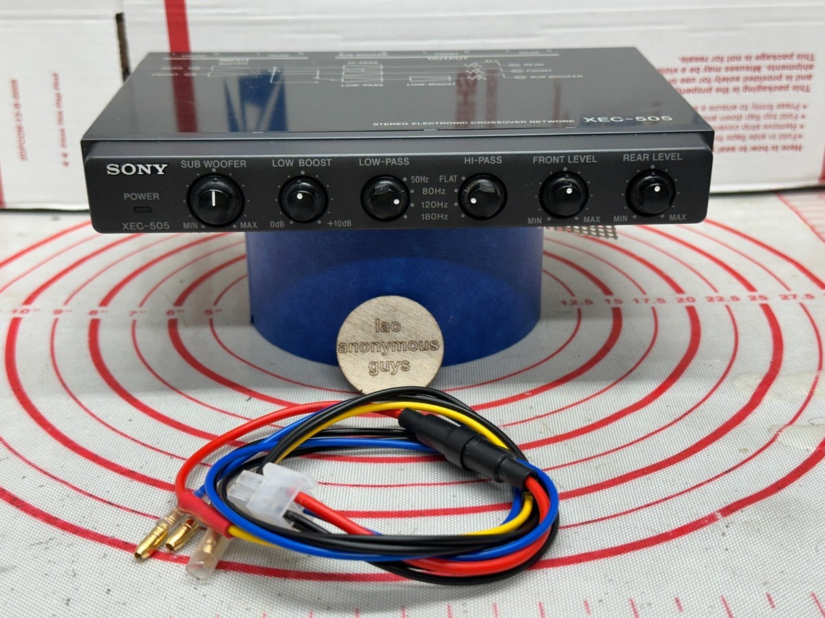 SONY # XEC-505 Electronic Crossover Network Vintage Old School SQ