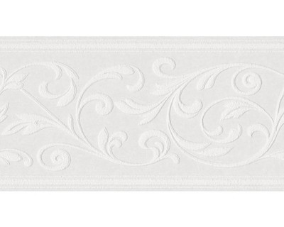 Bordüre 1853 Vlies 1853 Patent Decor - Die Patenten Vier weiß 10,05 m x 17 cm