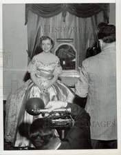 1950 Press Photo Margaret Truman poses after her concert at Constitution Hall