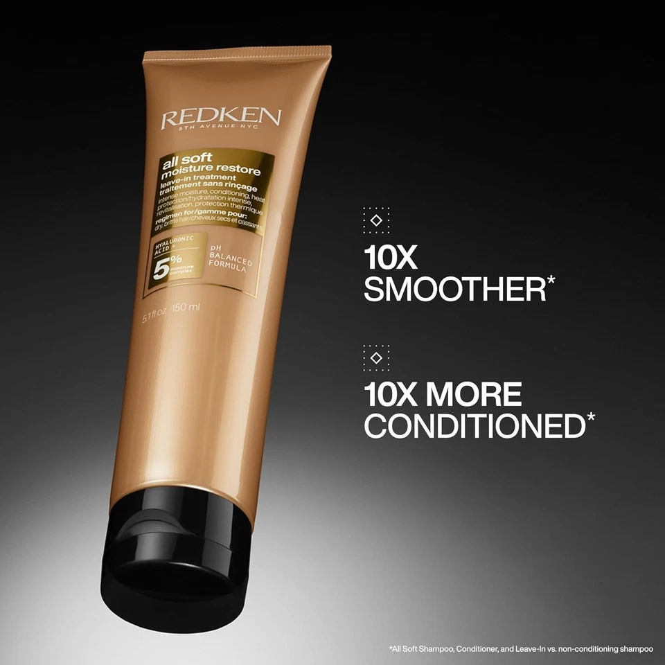 Redken All Soft Moisture Restore Leave-In Treatment For Dry 150 мл (упаковка из 1) - Изображение 2 из 4