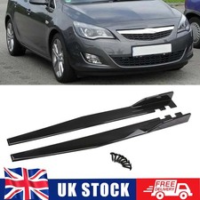 46" Side Skirt Extension Rocker Panel Splitter Lip For Opel Vauxhall Astra Corsa