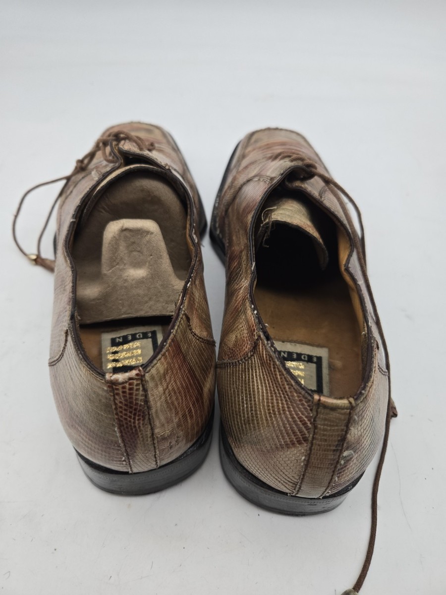 DAVID EDEN Genuine Alligator Brown Shoes Size 11 | eBay