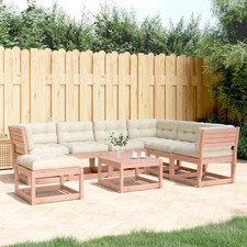 Garten Lounge Set Sofa Sitzgruppe Gartenmöbel mit Kissen 7-tlg. Holz vidaXL