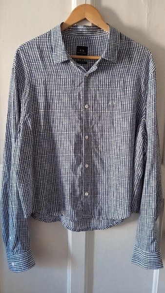 Men Armani Exchange Shirt White 38 / M / 46