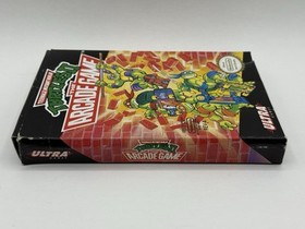 Teenage Mutant Ninja Turtles II Arcade Game Nintendo NES 1990 Tested CIB CLEAN