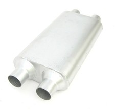 Dynomax Thrush Welded Muffler With Dual For 2.25 In Inlets And Outlets