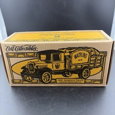 NEW Ertl 1931 Hawkeye Truck WATKINS Replica Die-Cast Collectible Bank 1:34 Scale