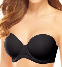 WACOAL 854119 Red Carpet Underwire Strapless Bra Sz 32DD Black