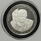 Trump vs Biden Coin Flipper Heads Tails 1 Troy Oz .999 Fine Silver Round Medal