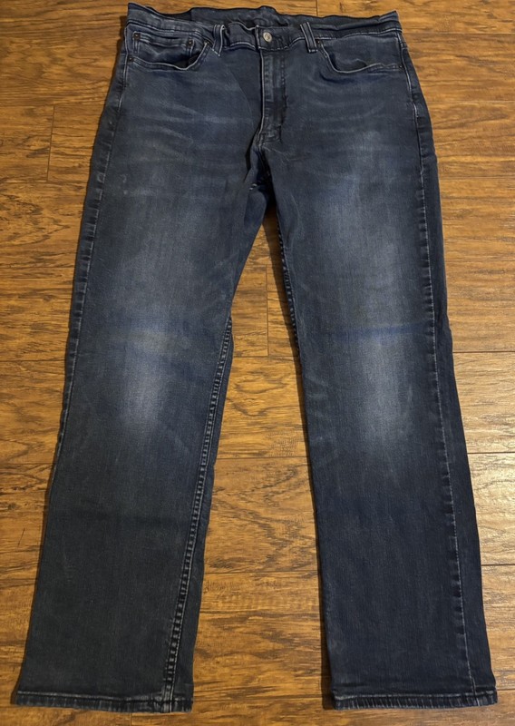 Levis 514 Jeans Men 36x30 Blue Straight Fit Stretch Zip Fly Denim Casual Classic