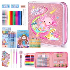 72 pcs Fruit Scented Markers Set - Art Crayons Coloring Kit for Kids Ages 4-8